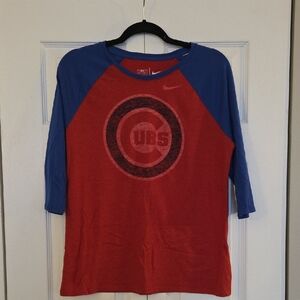 Nike Red and Blue Women's Top